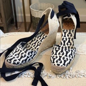 Tory Burch espadrilles with lobsters